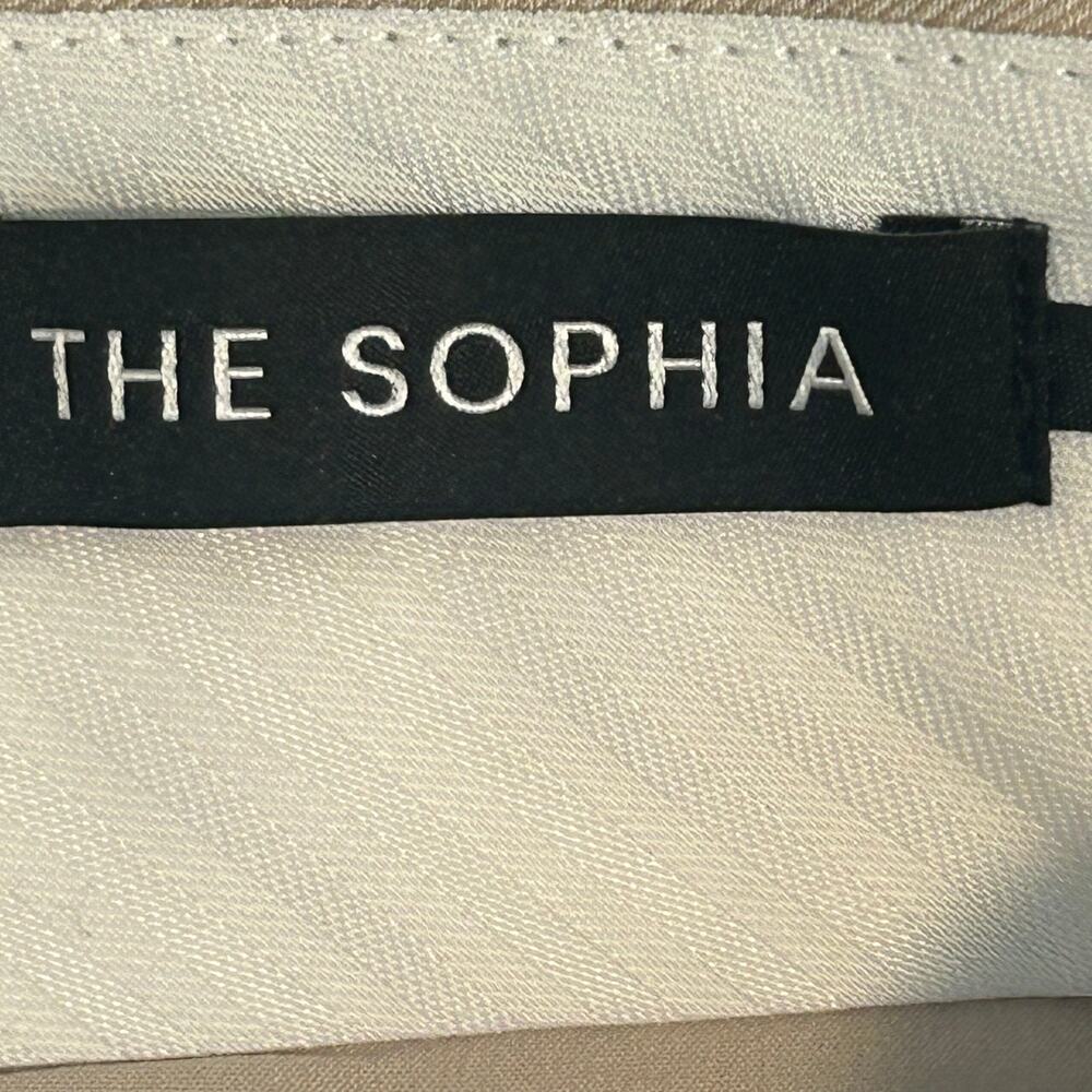 Ann Taylor beige the Sophia career straight leg mid rise trousers size 6P - Picture 5 of 7